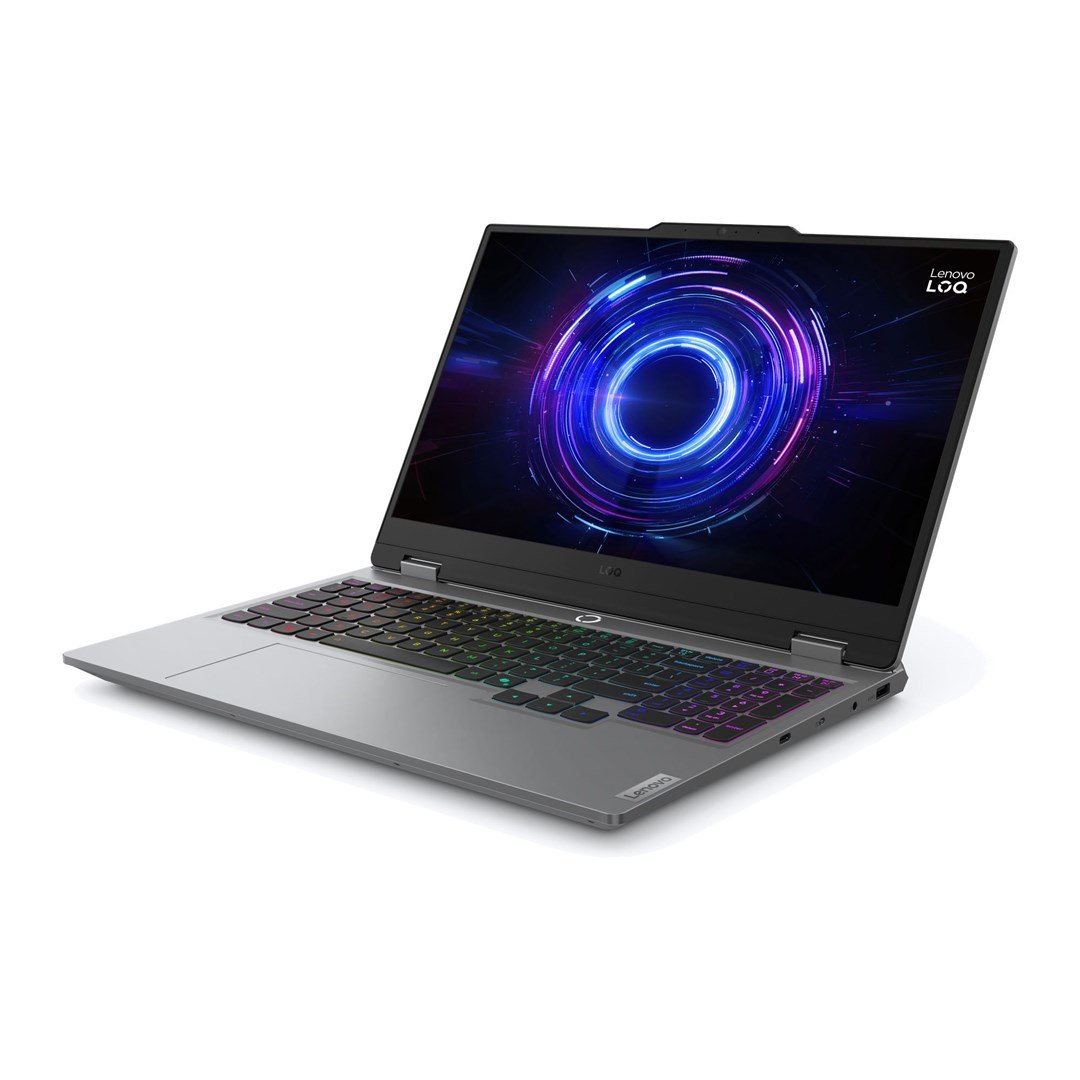 Lenovo LOQ 15IRX10 Laptop, 15.6", Intel i5-13450HX, 32GB DDR5 4800, 1TB SSD, NVIDIA GeForce RTX 5060 8GB, Grey - Thumbnail 2