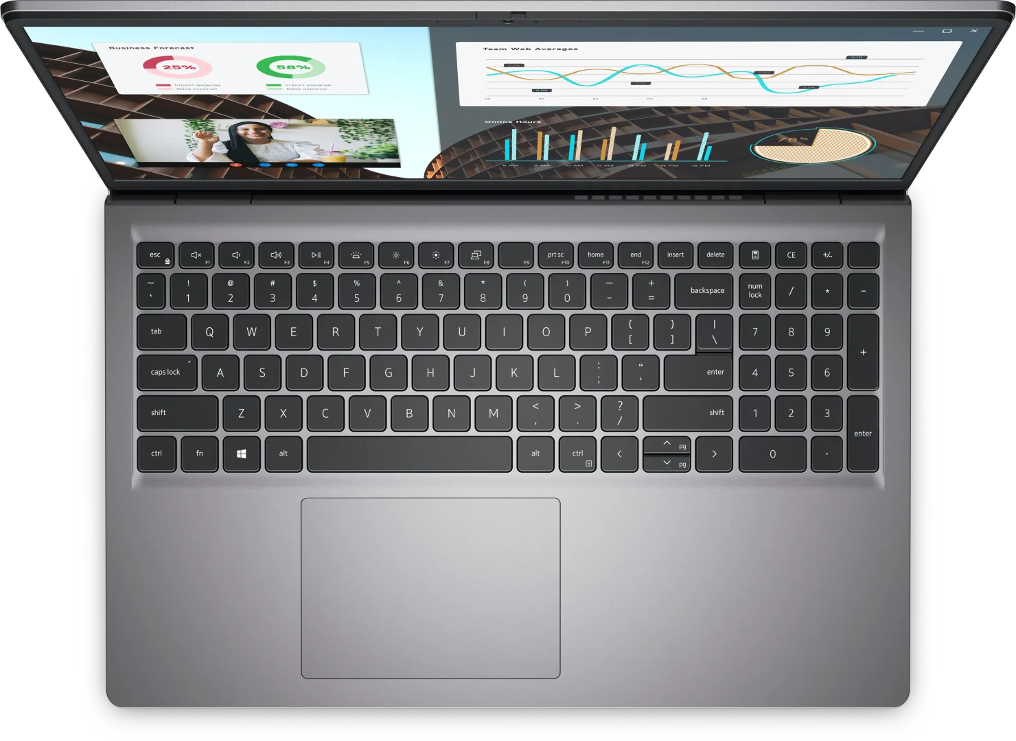 Dell Vostro 3530 Laptop, 15.6" FHD 120Hz IPS, Intel Core i3-1305U, 8GB RAM, 256GB SSD, Free DOS, Black - Thumbnail 2