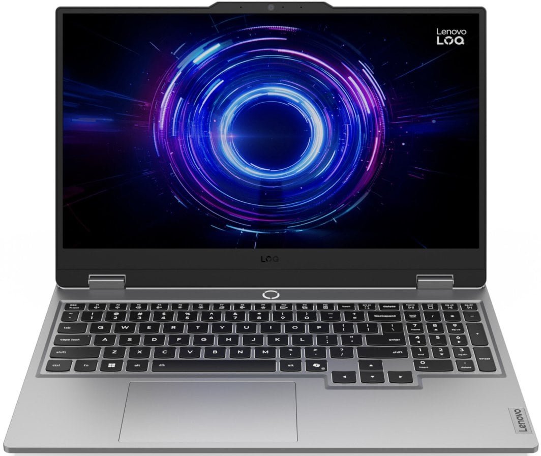 Lenovo LOQ 15IRX10 Laptop, 15.6", Intel Core i5-13450HX, 16GB RAM, 512GB SSD, NVIDIA GeForce RTX 5050, Grey