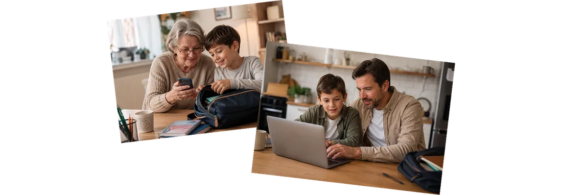 Families using CampOrganizer at home