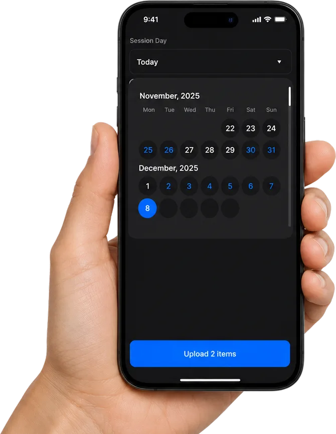 Role-based access shown on a phone