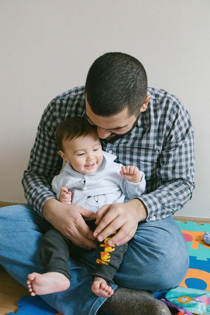 Father Looking at His Cute Baby · Free Stock Photo