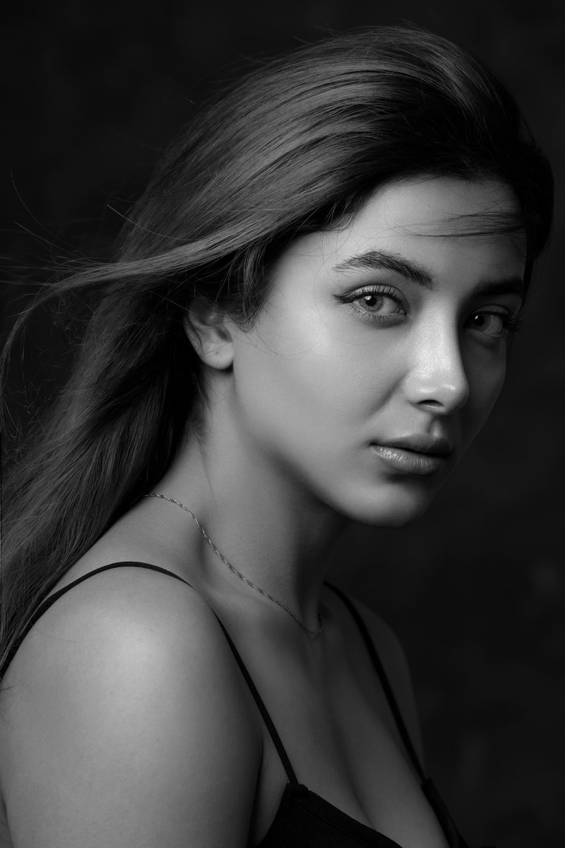 Black and White Photo of a Woman · Free Stock Photo