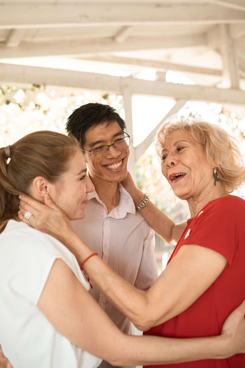 Elderly Woman Talking to the Couple · Free Stock Photo