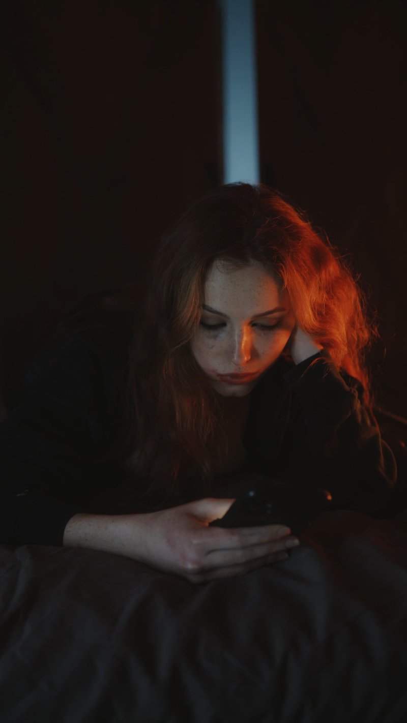 A Lonely Woman Thinking while Holding Her Mobile Phone Free Stock Video Footage, Royalty-Free 4K & HD Video Clip