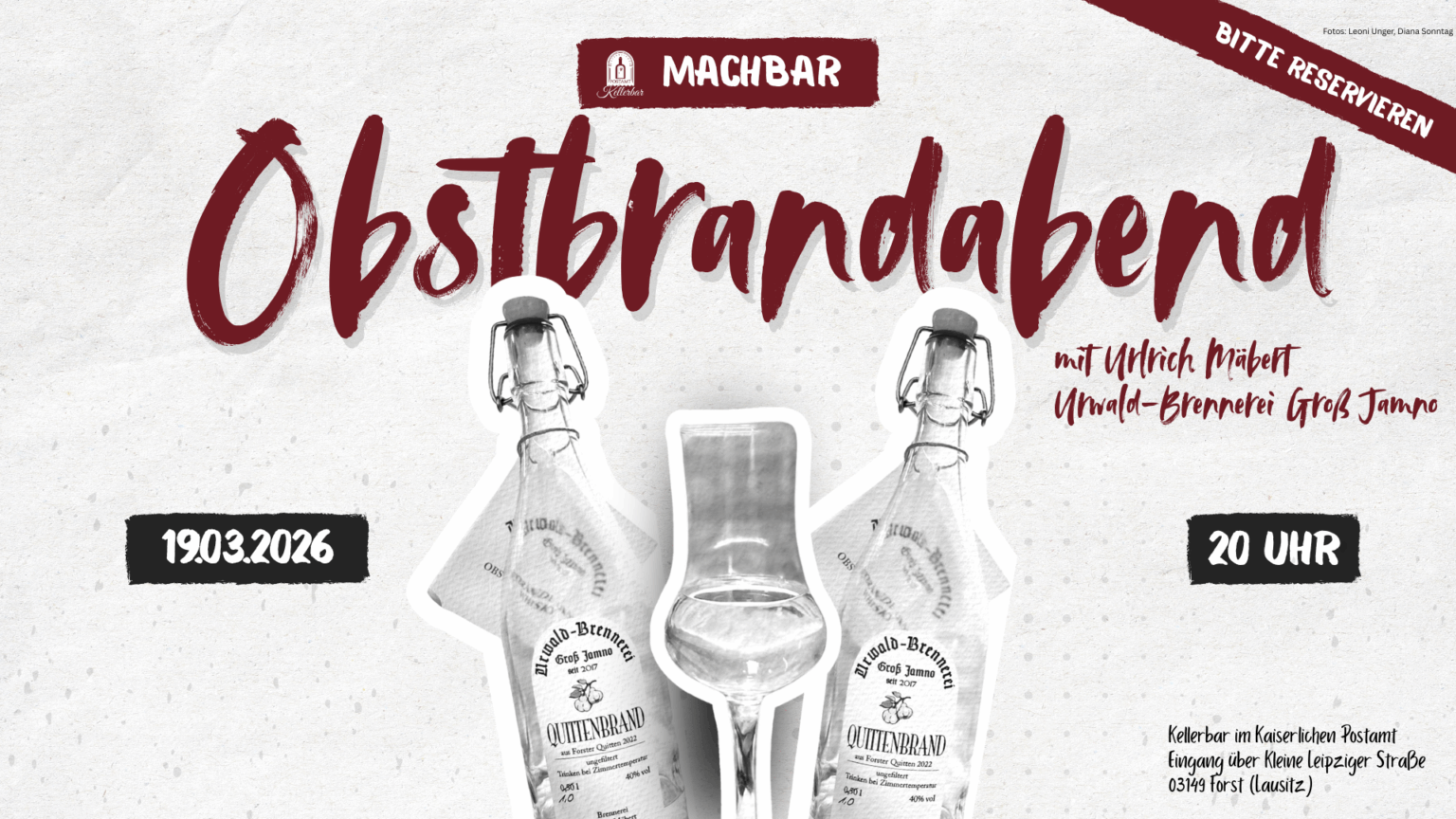 Obstbrandabend mit der Urwald Brennerei
