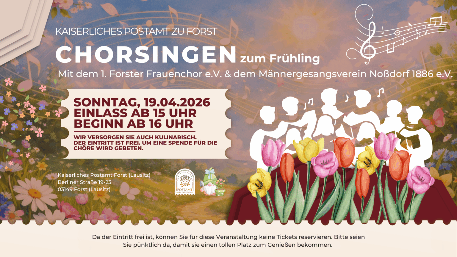 Frühlingsliedersingen mit den Forster Chören