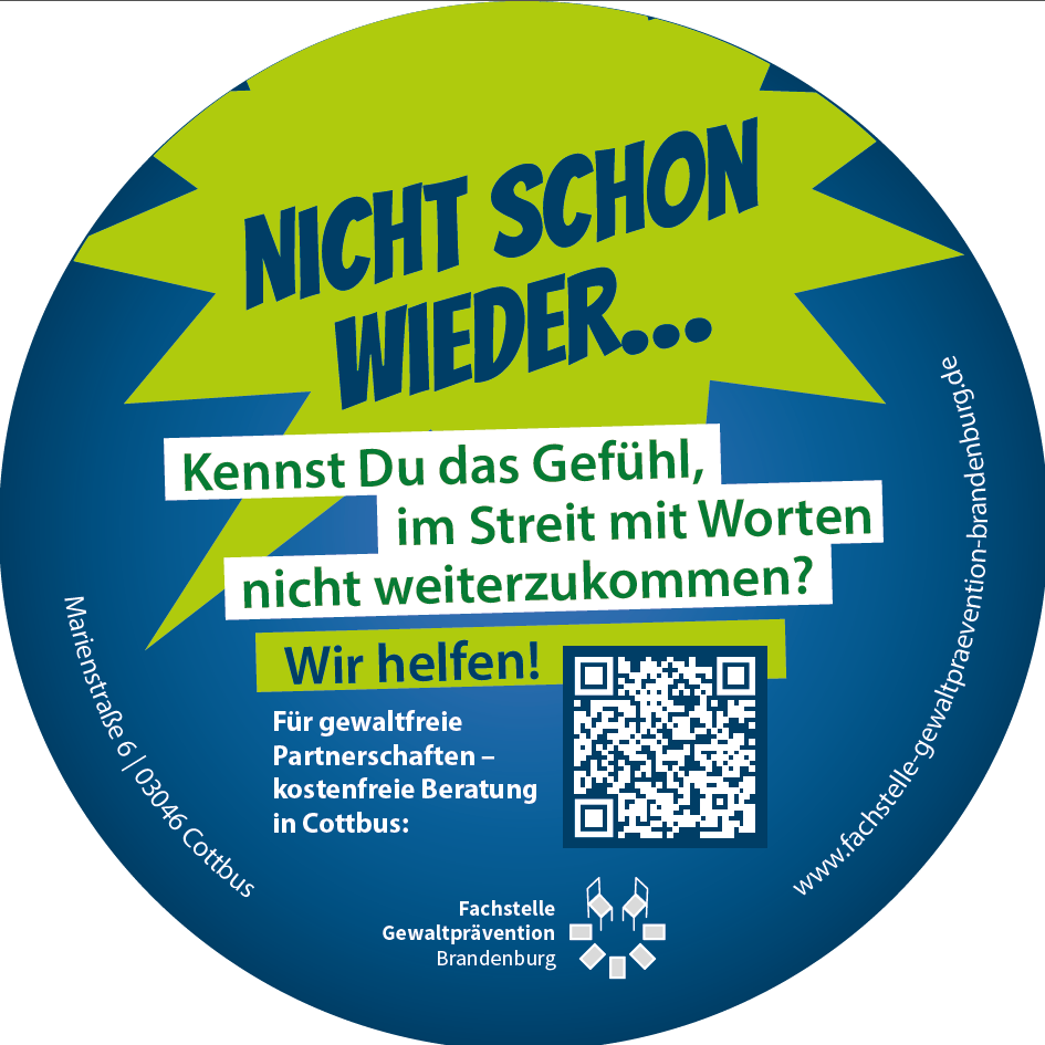 Sticker-Aktion zur Enttabuisierung von häuslicher Gewalt