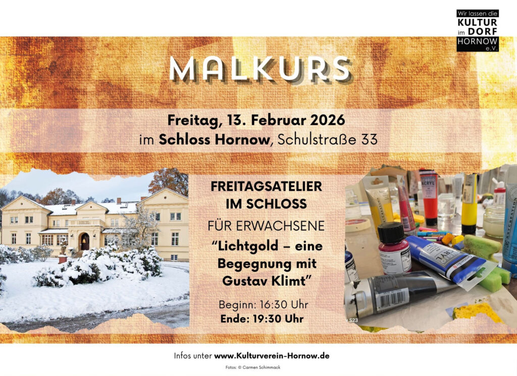 FreitagsAtelier im Schloss für Erwachsene