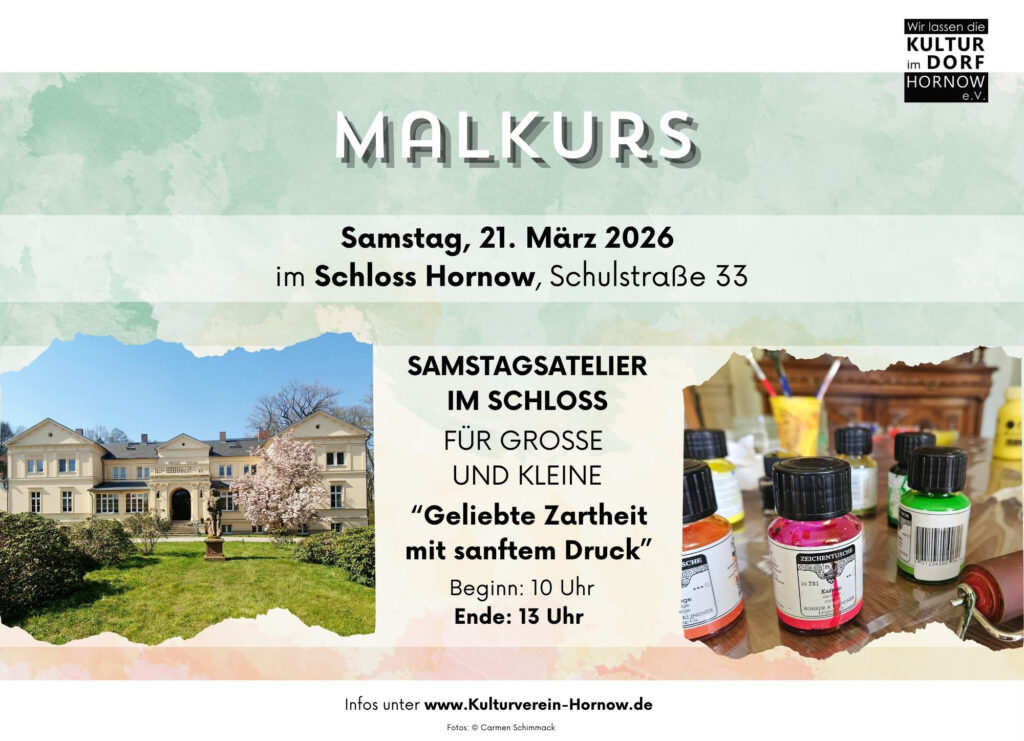 SamstagsAtelier im Schloss für Große und Kleine