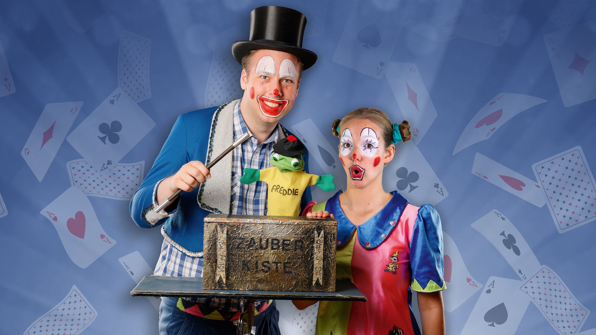 Der große Hopsini - Die Kinder-Zaubershow mit Clown Hops und Hopsi