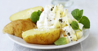 Sorbische/Wendische historische Küche - Pellkartoffeln mit Quark