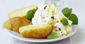 Sorbische/Wendische historische Küche - Pellkartoffeln mit Quark