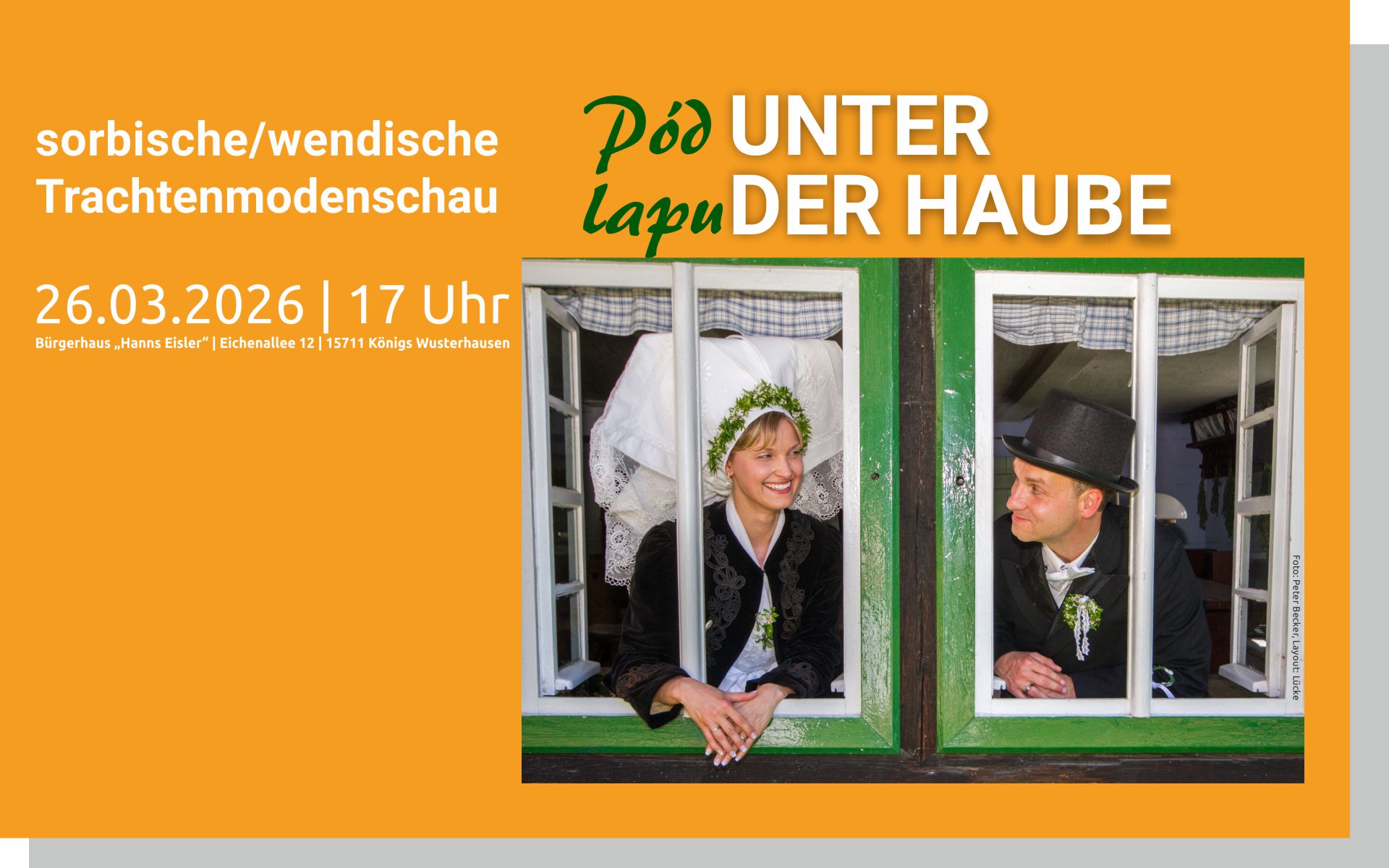 „Pód Lapu – Unter der Haube“ – Eröffnung des Sorben/Wenden-Projektes 2026