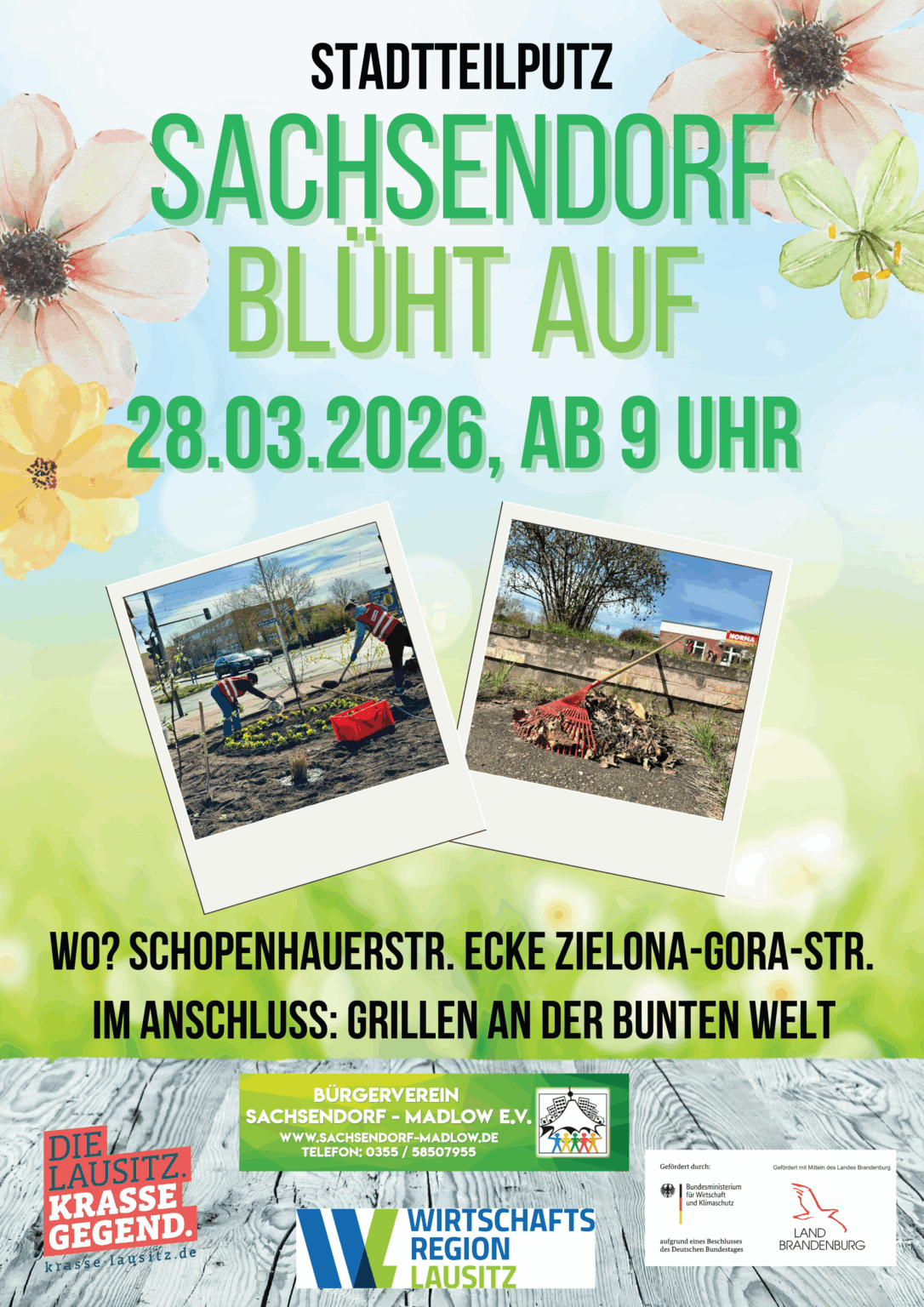 Stadtteilputz - Sachsendorf blüht auf