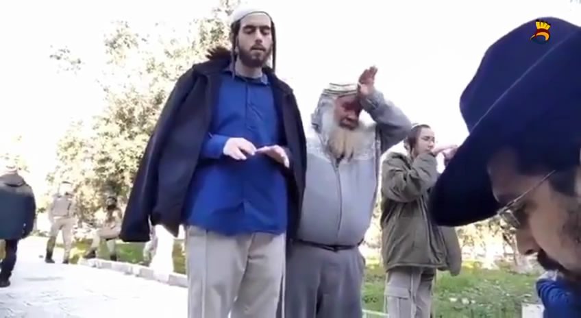 صلاة يهودية سرية في المسجد الأقصى