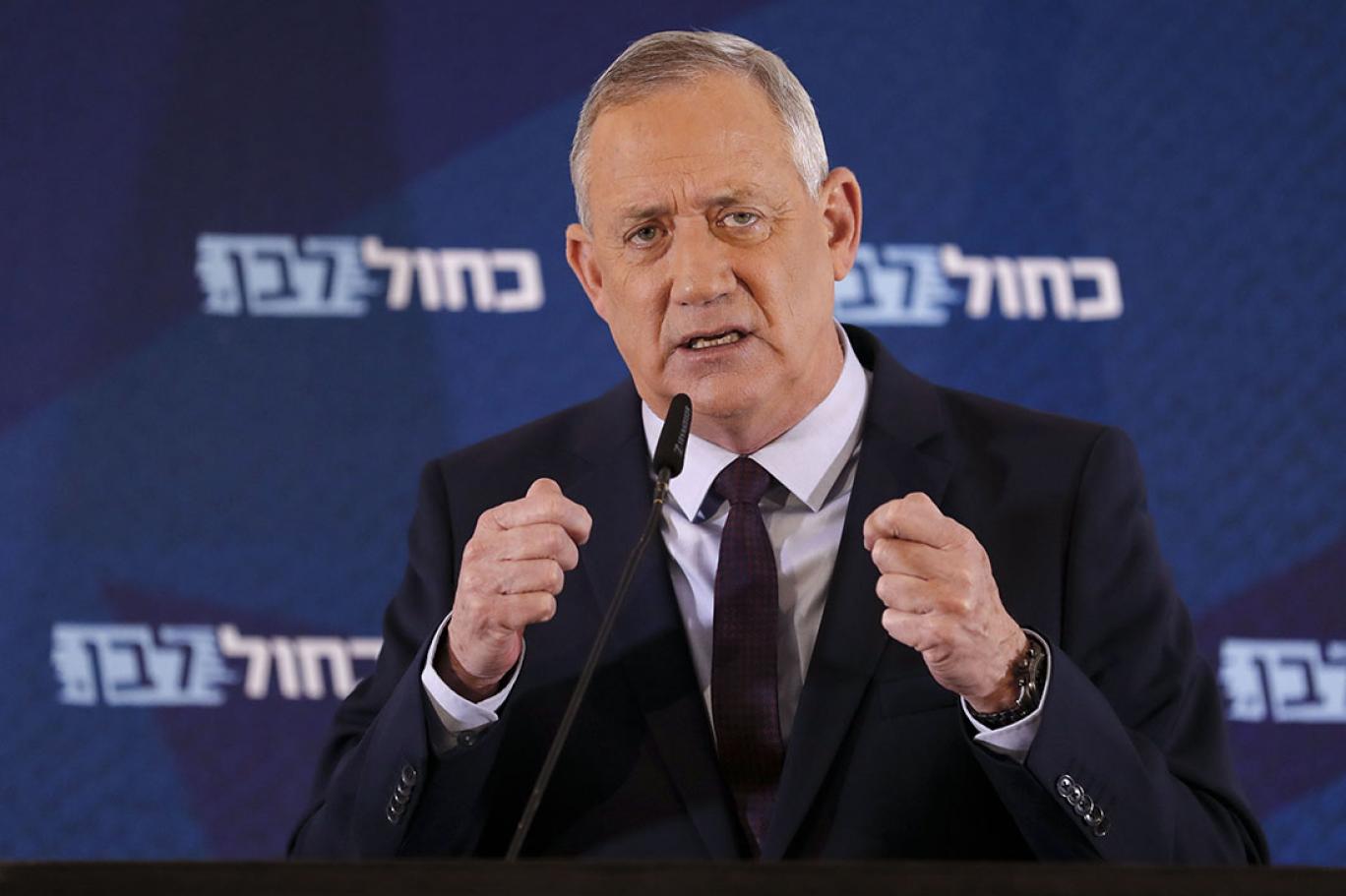 دعوى ضد غانتس في المحاكم الصهيونية