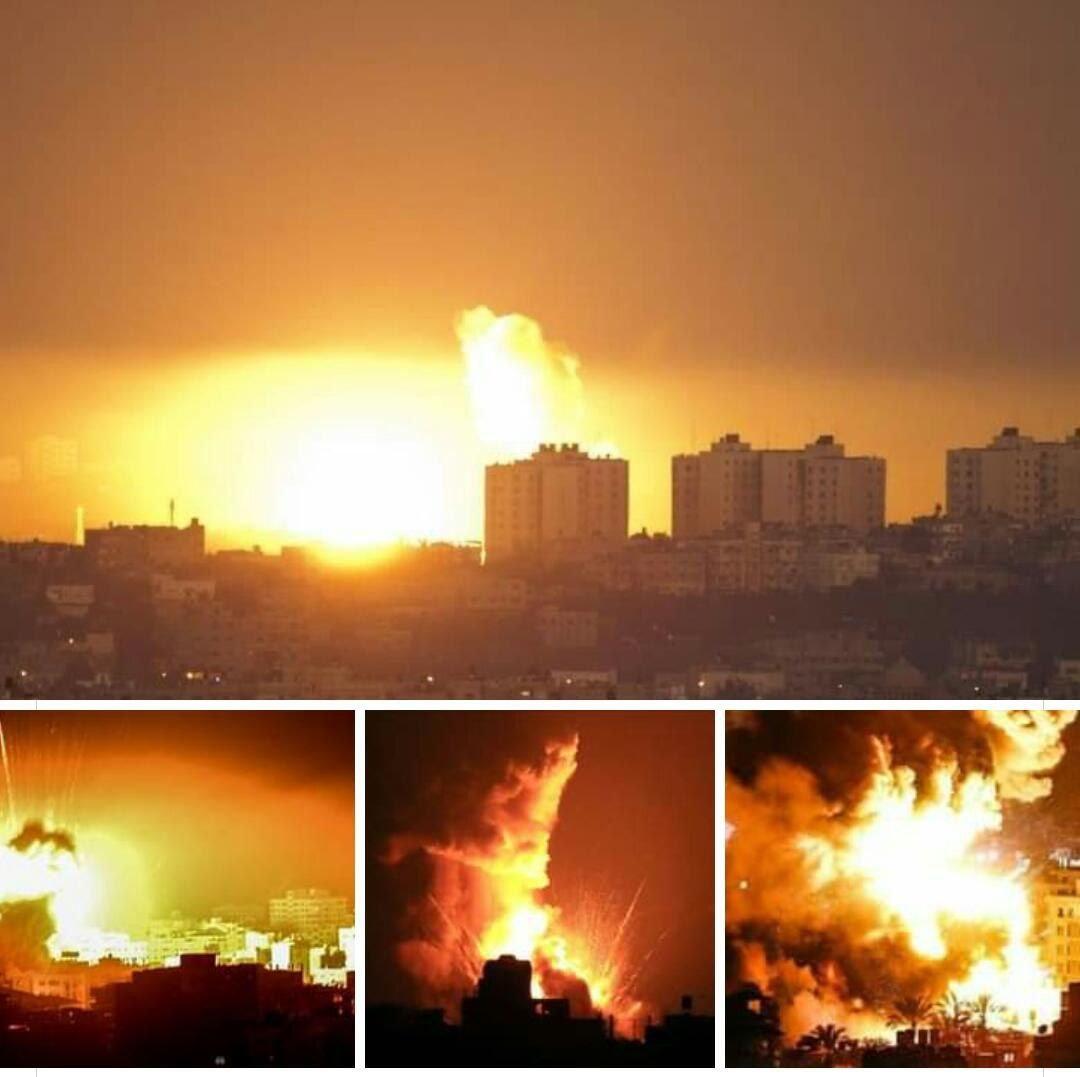 جيش الإحتلال يقصف أهداف عدة بقطاع غزة