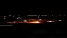 بالفيديو: تضرر سيارة جيب تابعة لجيش العدو بعد رشقها بزجاجة حارقة