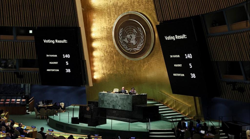 تعليق عضوية روسيا في مجلس حقوق الإنسان