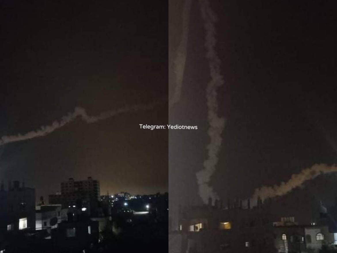 بالفيديو: إطلاق صاروخين من غزة تجاه مستوطنات الغلاف