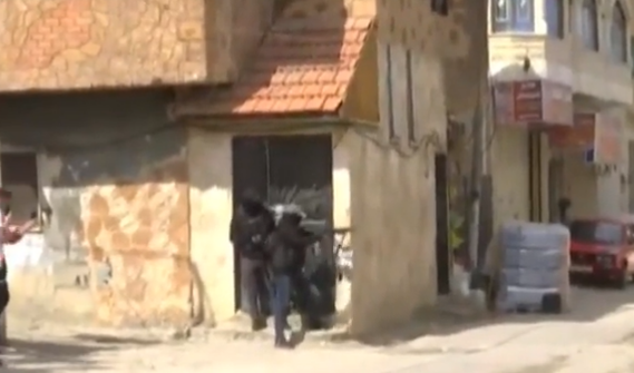 #بالفيديو: تفجير عبوة ناسفة أثناء اقتحام قوات العدو جنين