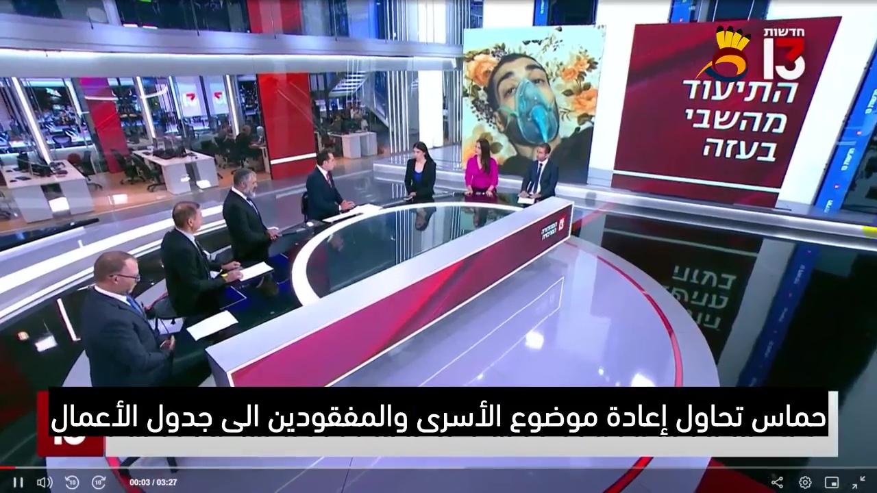 كيف قرأ محللو القناة 13 فيديو الأسير لدى القسام