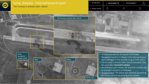 إصلاح مدرج مطار حلب بسوريا