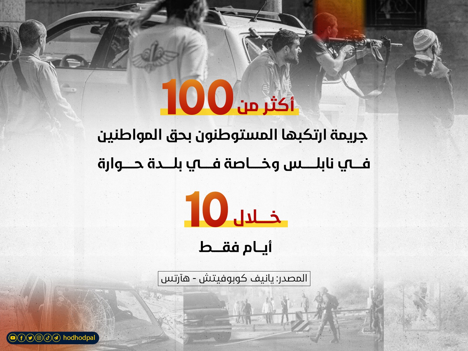 100 جريمة خلال 10 أيام