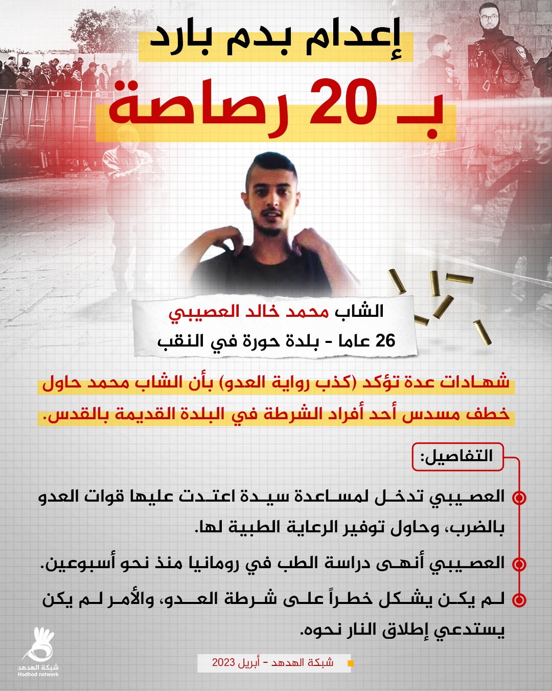 إعدام بدم بارد بـ 20 رصاصة
