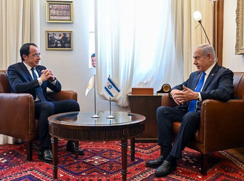 "نتنياهو" لرئيس قبرص: "معا نبني تحالف الشرق الأوسط"