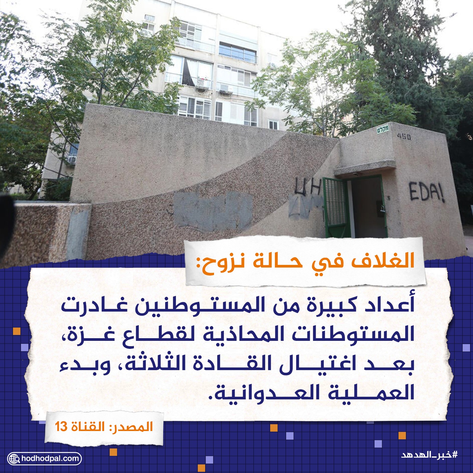 الغلاف في حالة نزوح