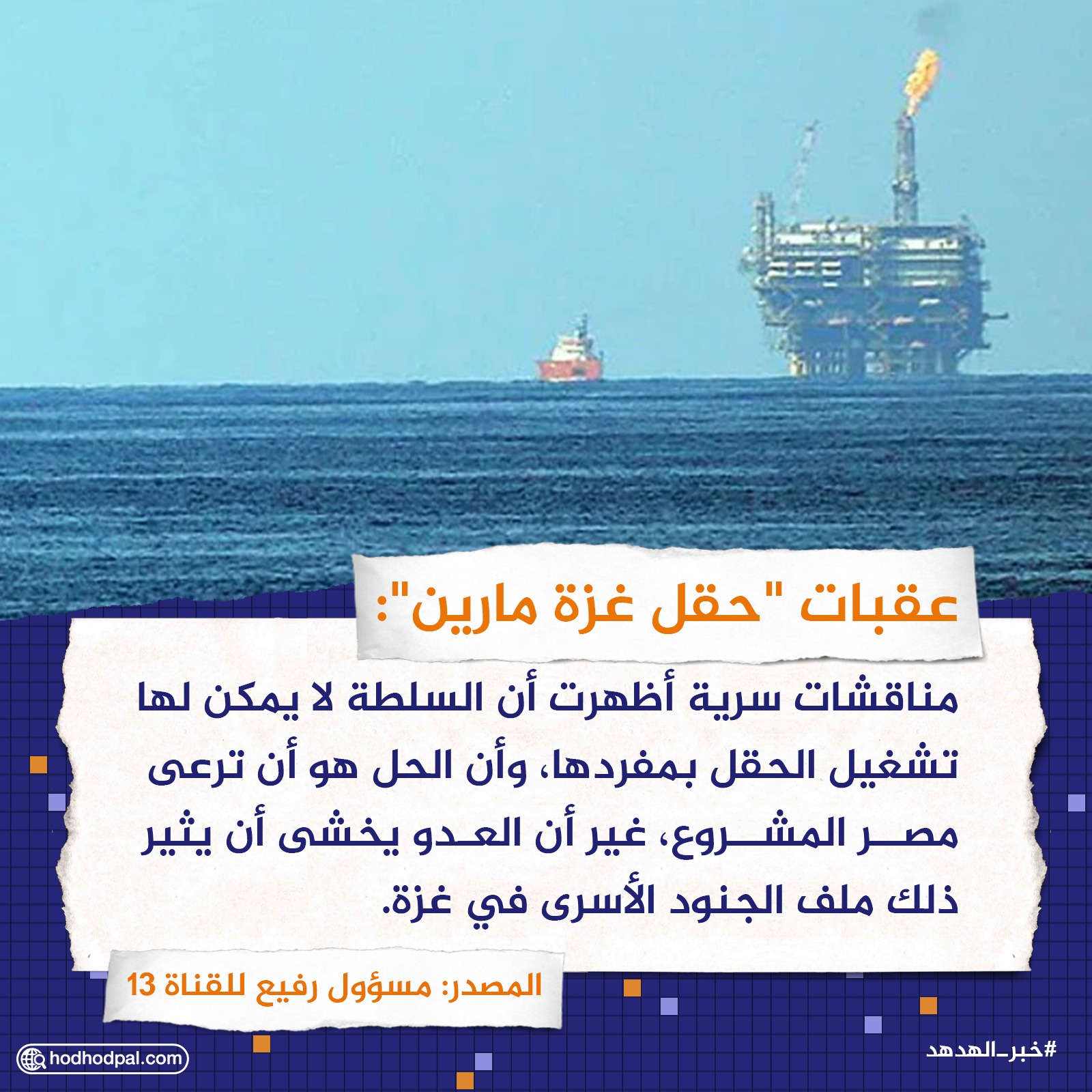 عقبات "حقل غزة مارين"