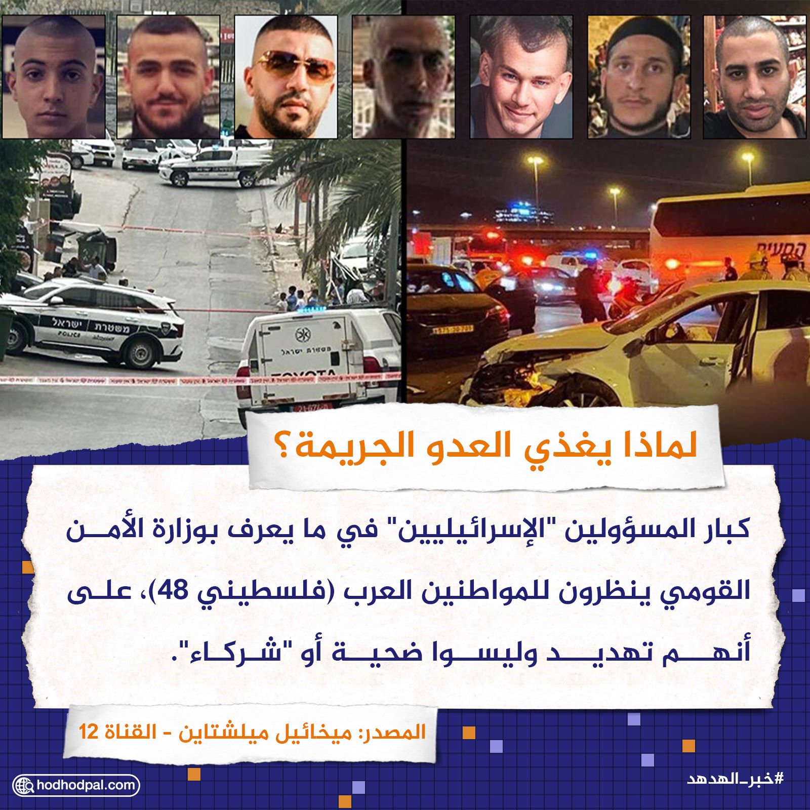 لماذا يُغذّي العدو الجريمة؟