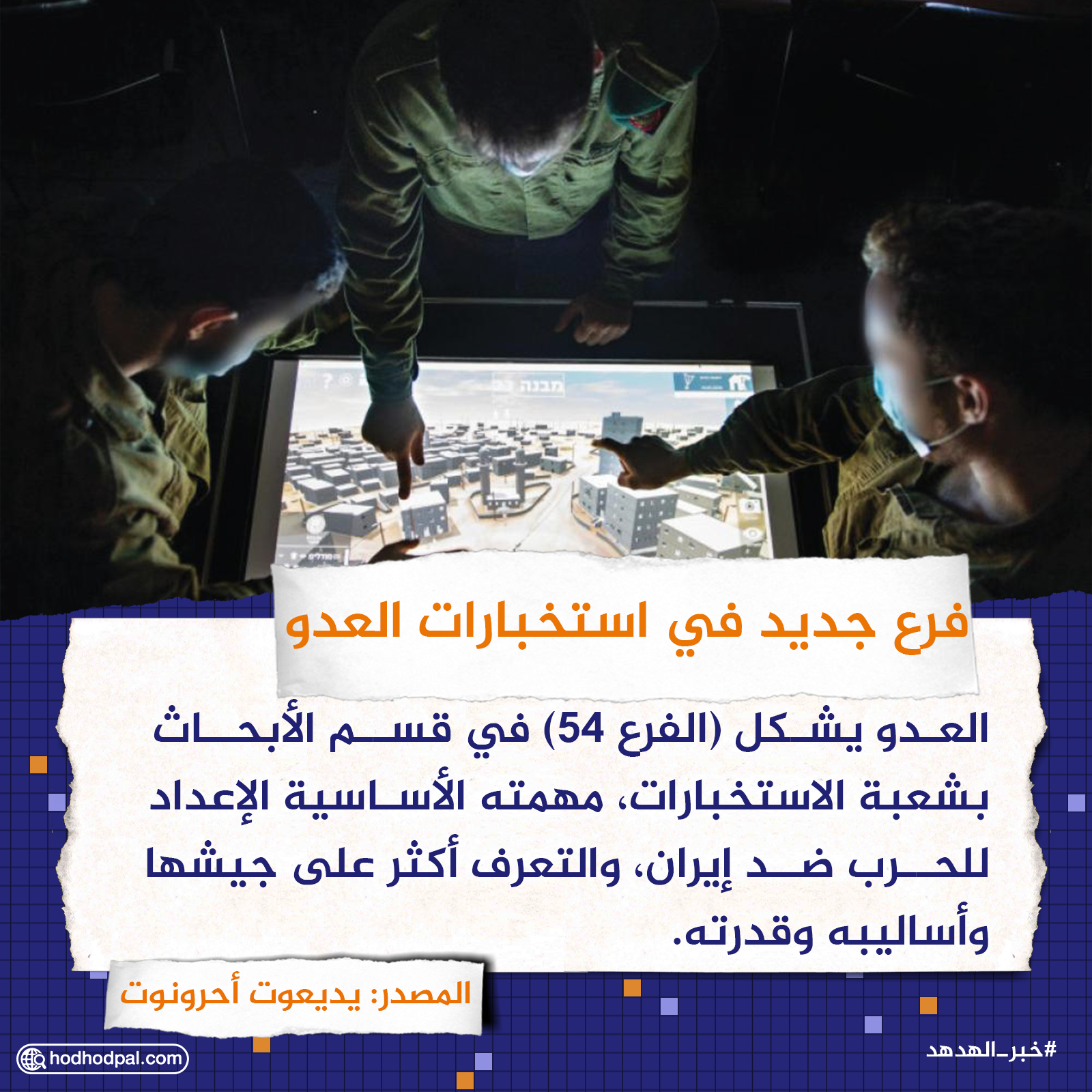 فرع جديد في استخبارات العدو