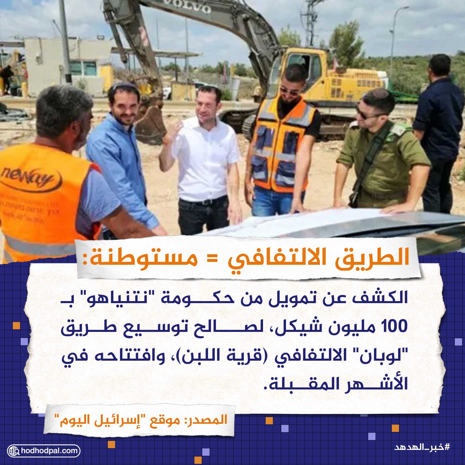 الطريق الالتفافي = مستوطنة