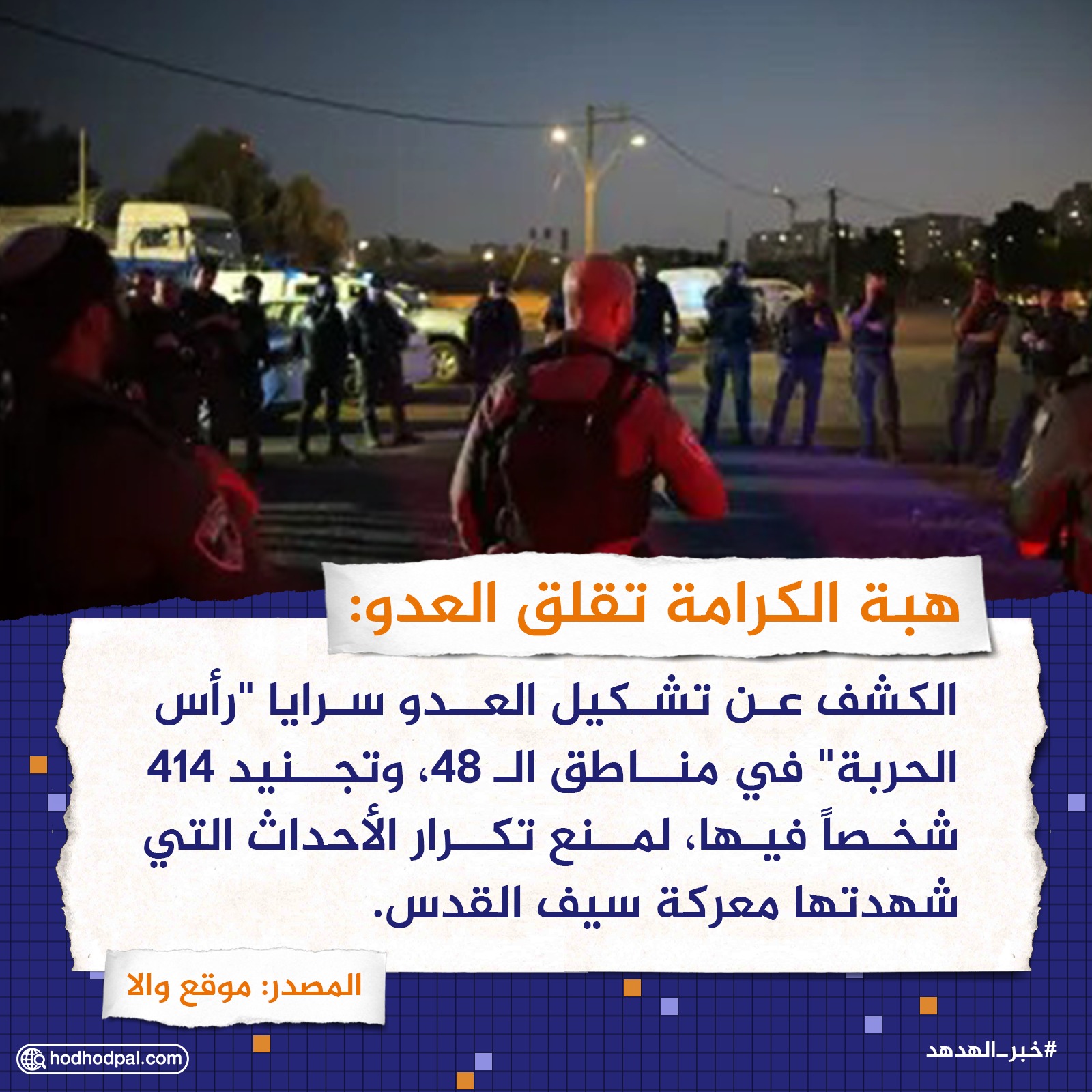 هبة الكرامة تقلق العدو