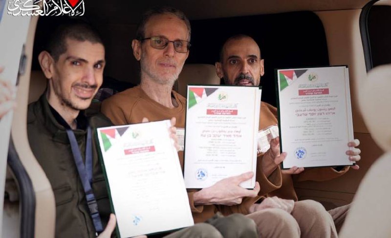 الإفراج عن ثلاثة أسرى إسرائيليين من غزة