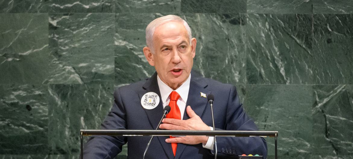 نتنياهو يخاطب الرهائن وحماس في خطابه بالأمم المتحدة، وغادرت العديد من الوفود القاعة فور دخوله