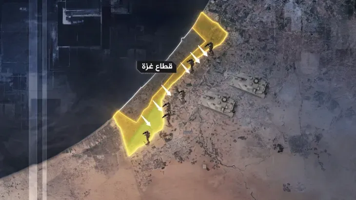 جيش العدو يوسع سيطرته على غزة ببناء جدار أرضي يتجاوز "الخط الأصفر"