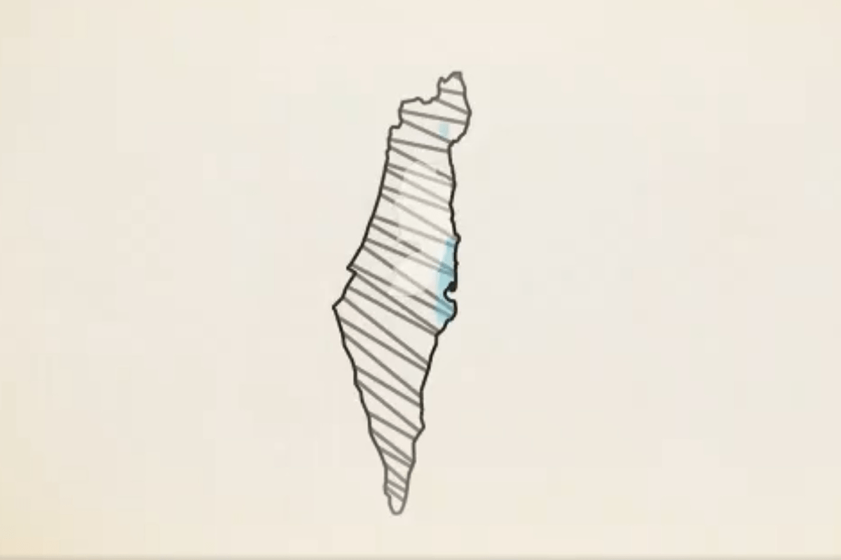 "Israel in the UK" video erases West Bank, Gaza off the Palestinian map