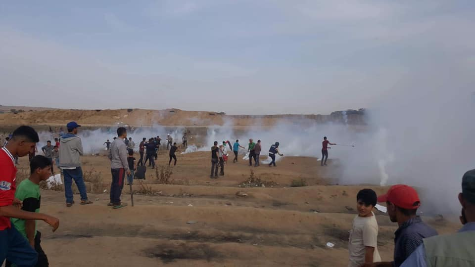 Several injuries due to Israeli repression of Gaza protest