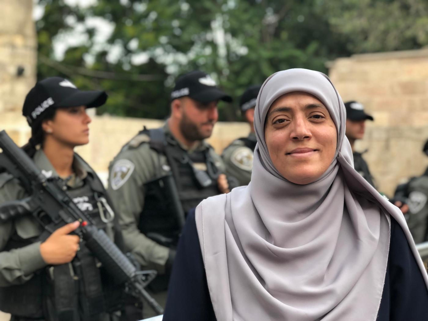 The Palestinian women standing up against Israeli incursions at Al-Aqsa