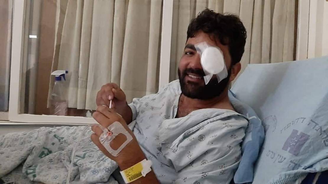 Danger on Amarneh's health increased after losing left eye