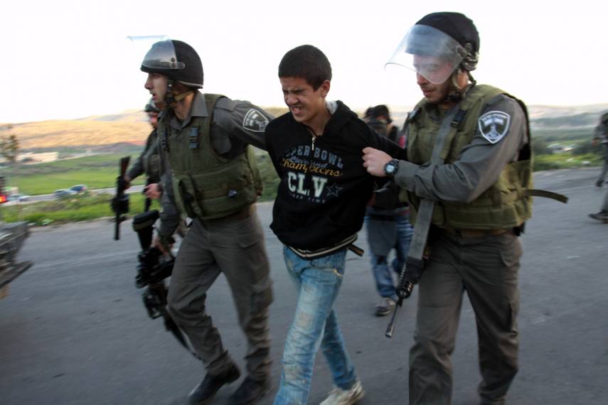 'Israel' arrested 5500 Palestinian children since 2015