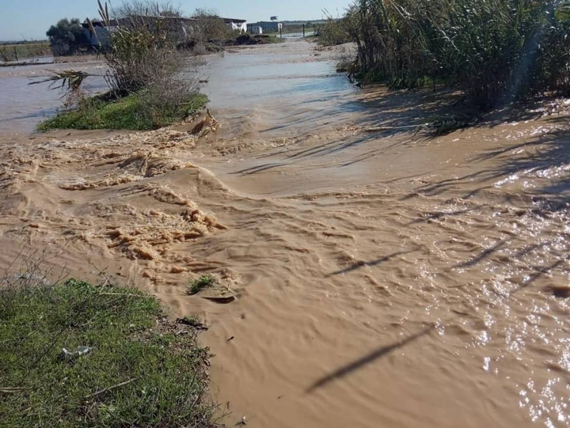 For the third time this week... 'Israel' floods Gaza crops with rainwater
