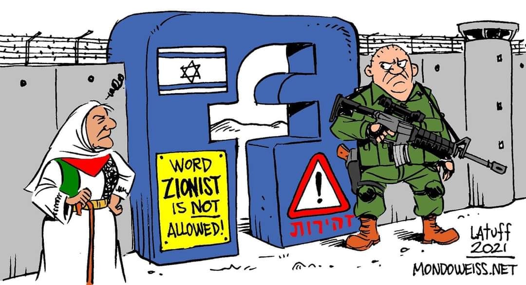 'Zionist', 'Zionism' added by Facebook to protected terms list