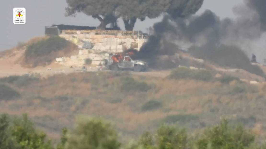 Video| IJ targets Israeli jeep with Kornet missile