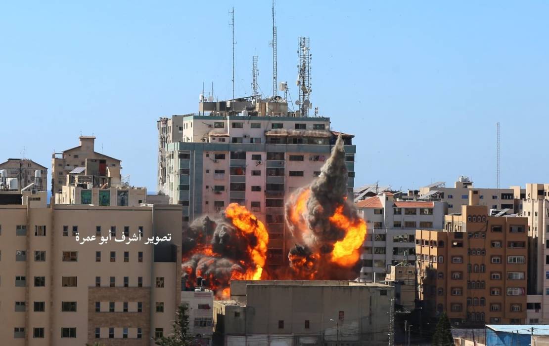 Video| 'Israel' bombards press offices in Gaza