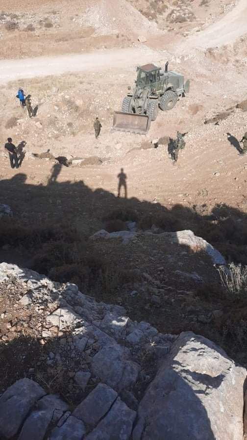 Israeli forces raze, close roads in Masafer Yatta